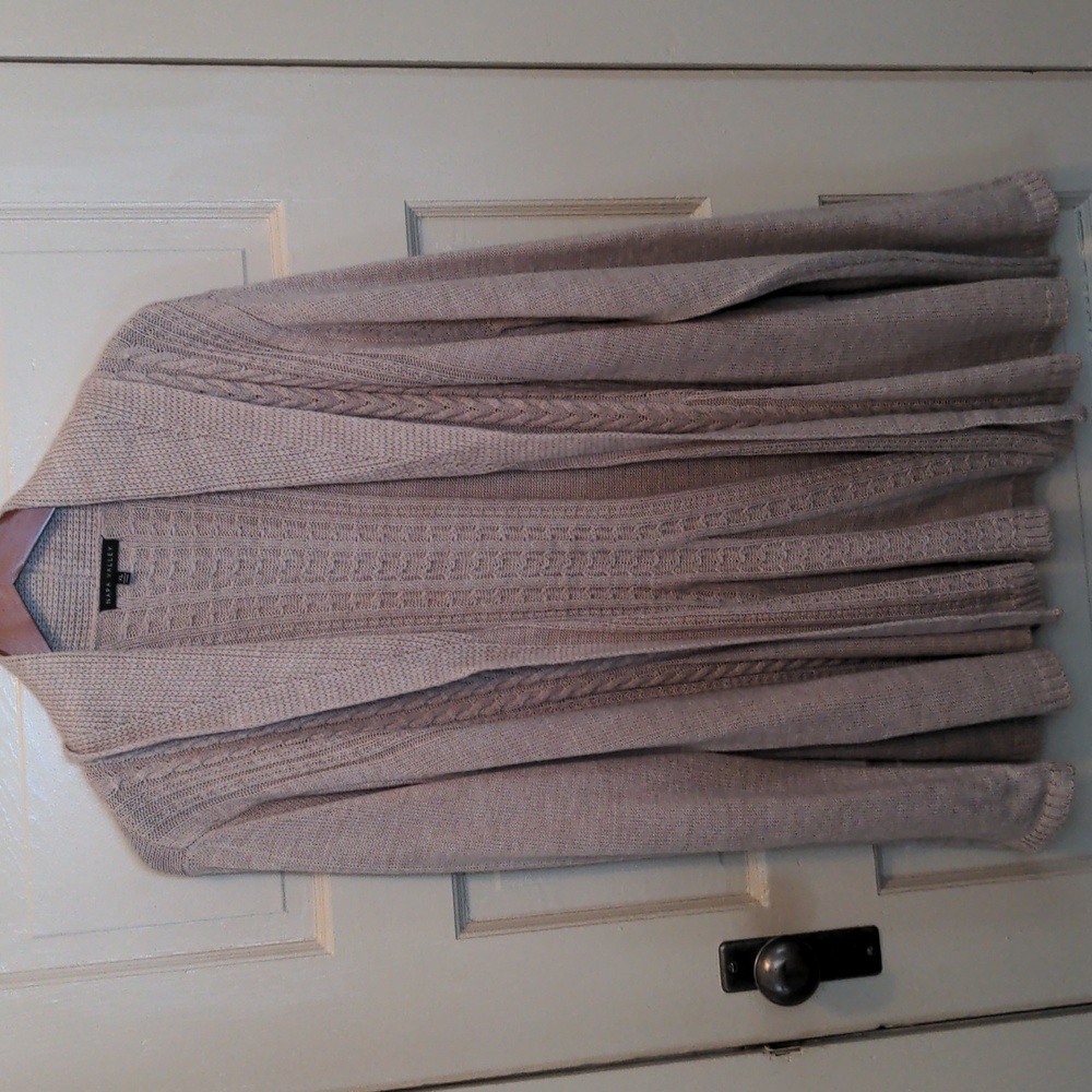 Women's Napa Valley Cardigan in Taupe Size XL